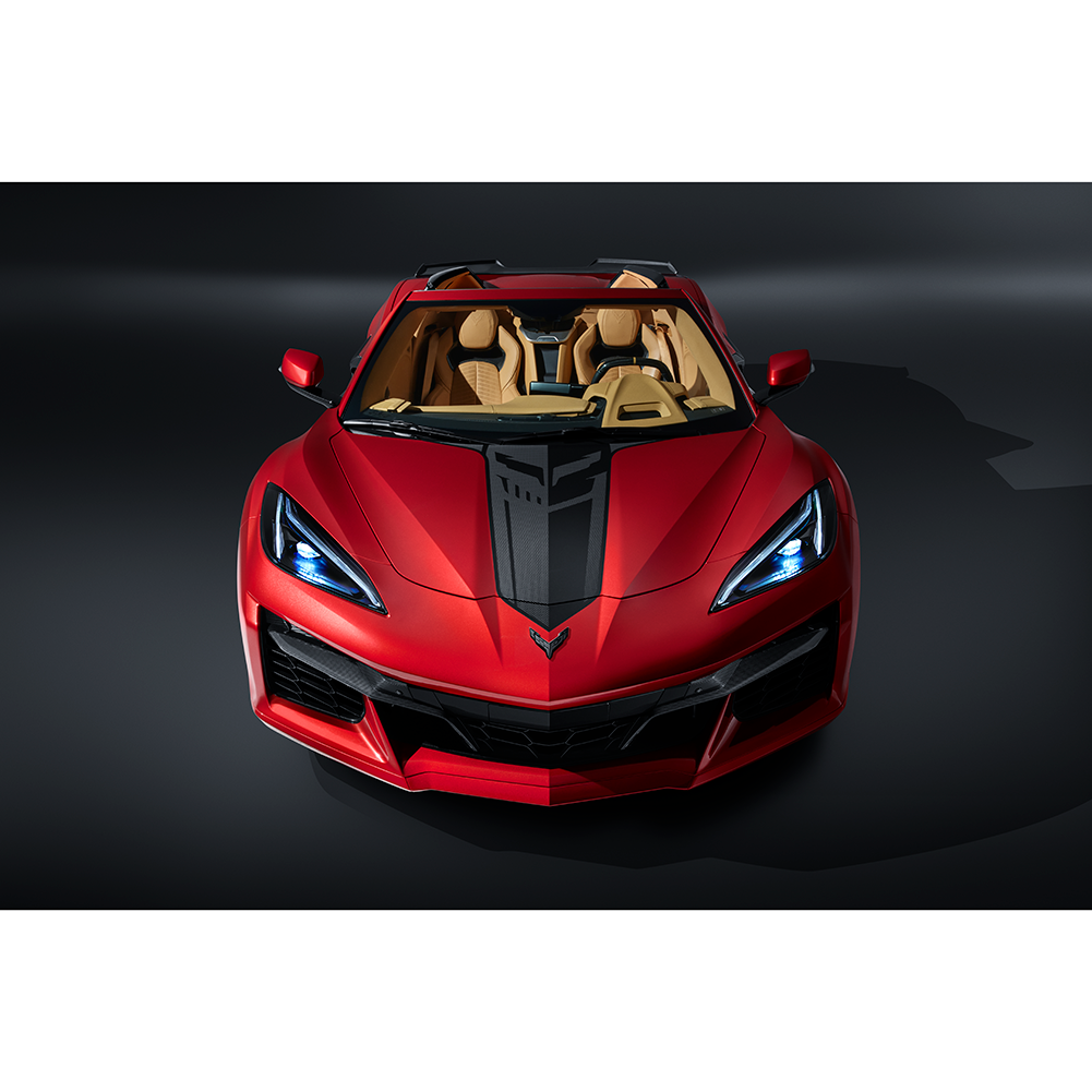 Corvette Genuine GM Jake Hood Decal - Carbon Flash : C8 Stingray, Z51, Z06, E-Ray
