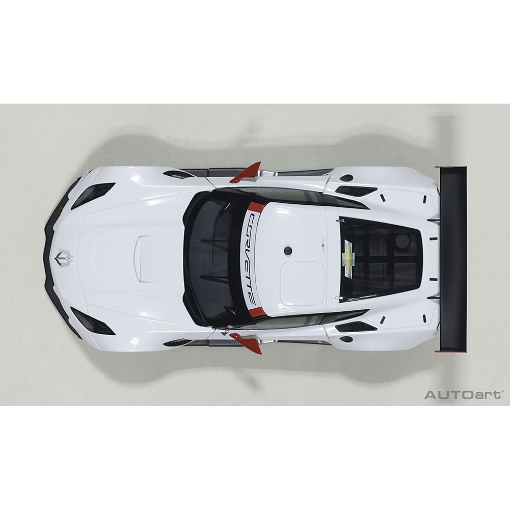 C7 Corvette Z06 C7.R - White w/Red Accents : Die Cast 1:18