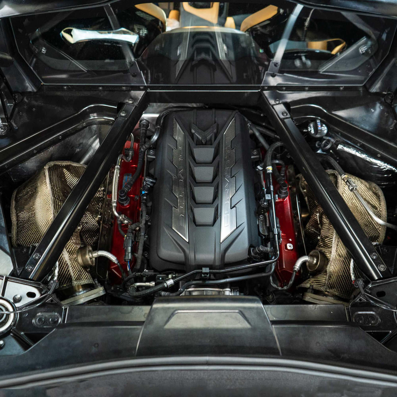 C8 Corvette Long Tube Header Blankets : 2020+