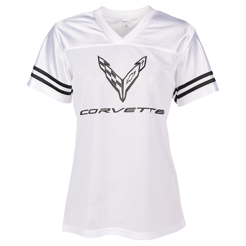 C8 Corvette Ladies Football Jersey : Pink Or White