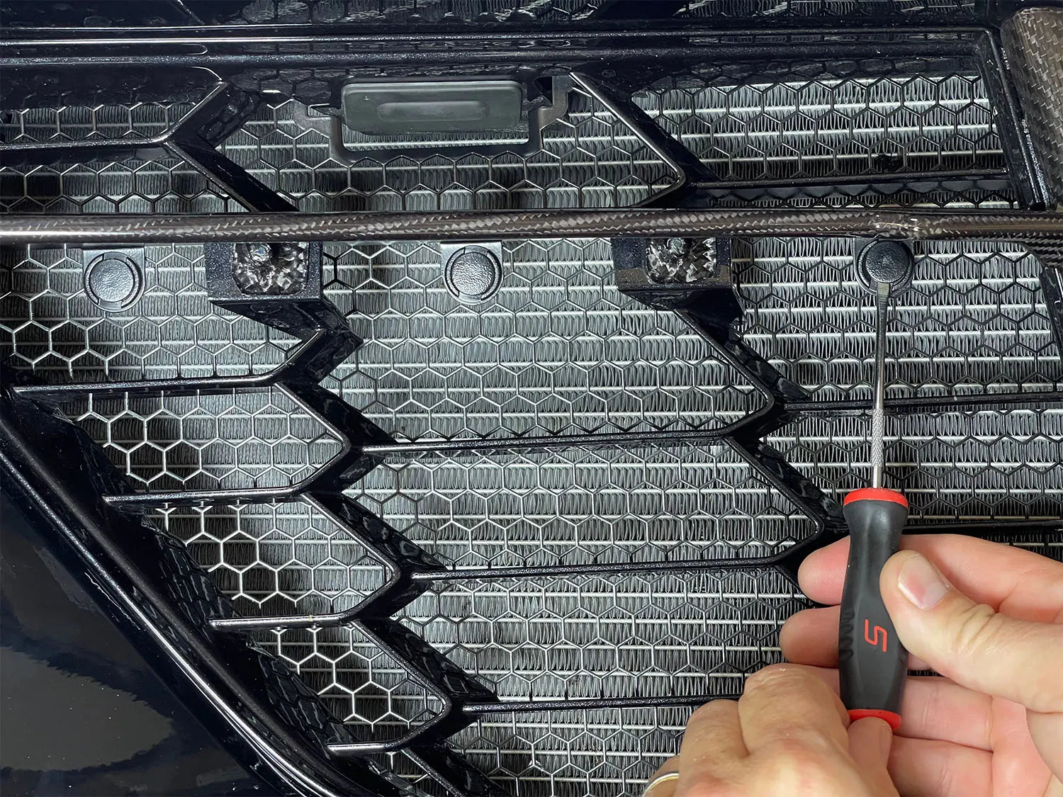 C8 Corvette Scrape Armour Radiator Protector Screens : Stingray, Z51