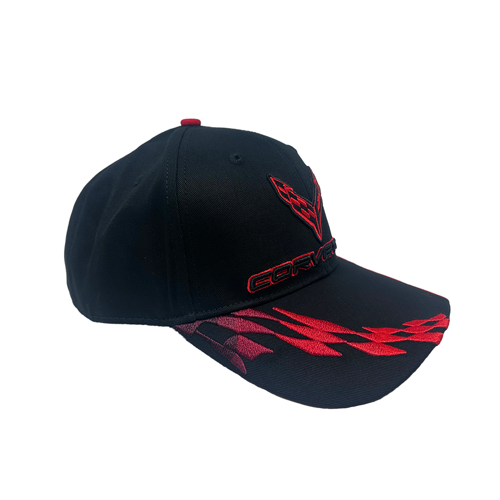 Copy of C8 Corvette - Embroidered Bad Vette Hat/Cap : Red
