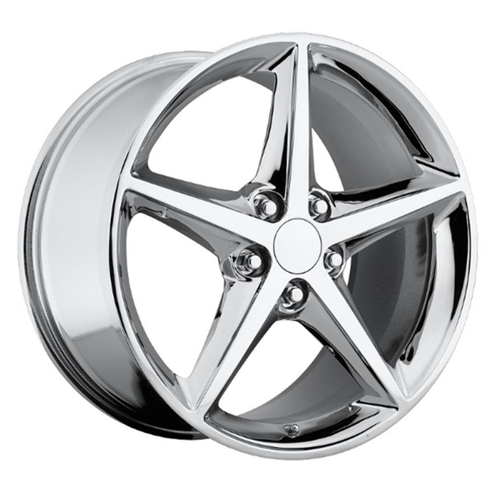 2011-13 Corvette GM Wheel Exchange (Set) - Chrome 18x8.5/19x10 : 2005-2013 C6