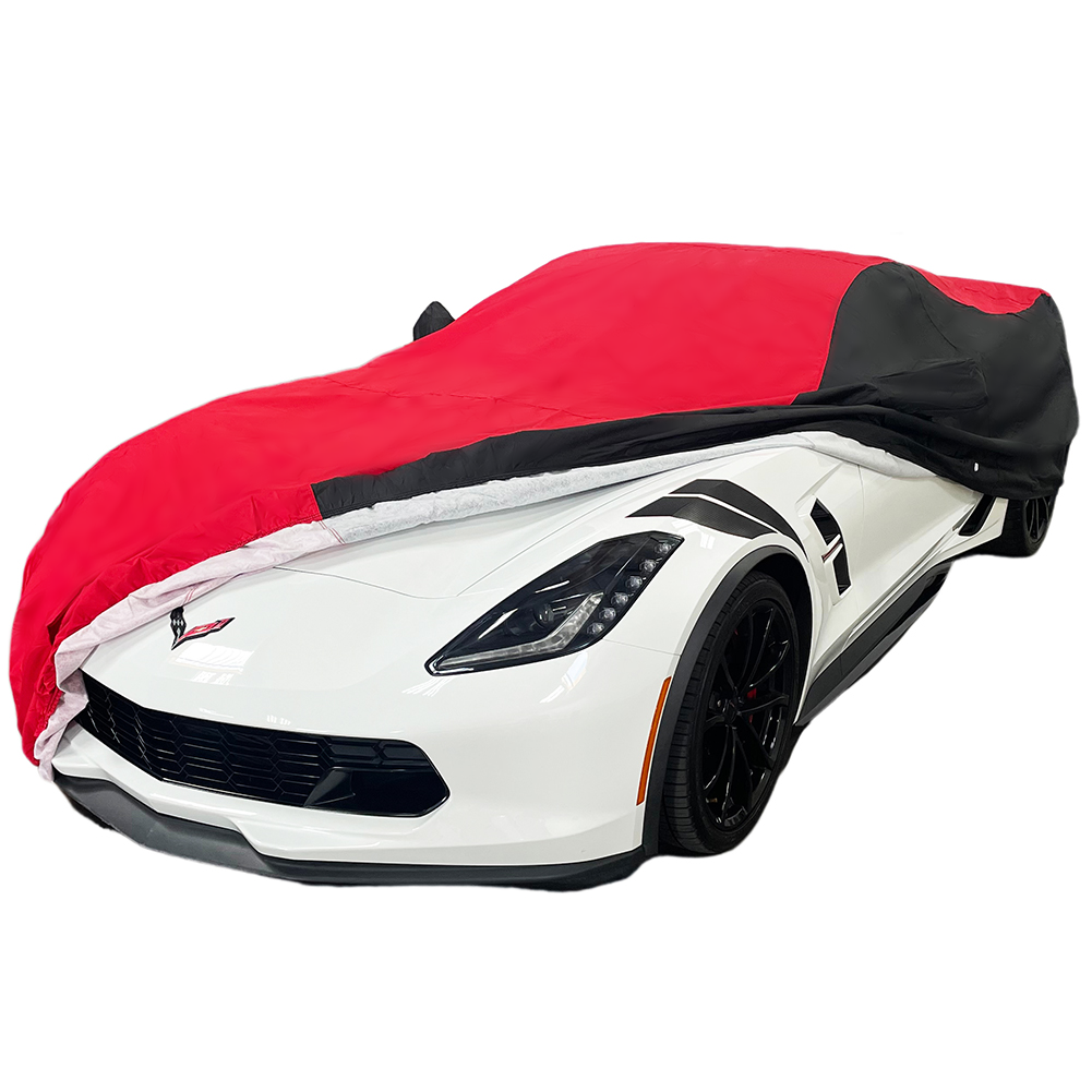 Corvette Ultraguard Plus Car Cover - Indoor/Outdoor Protection - Red/B –