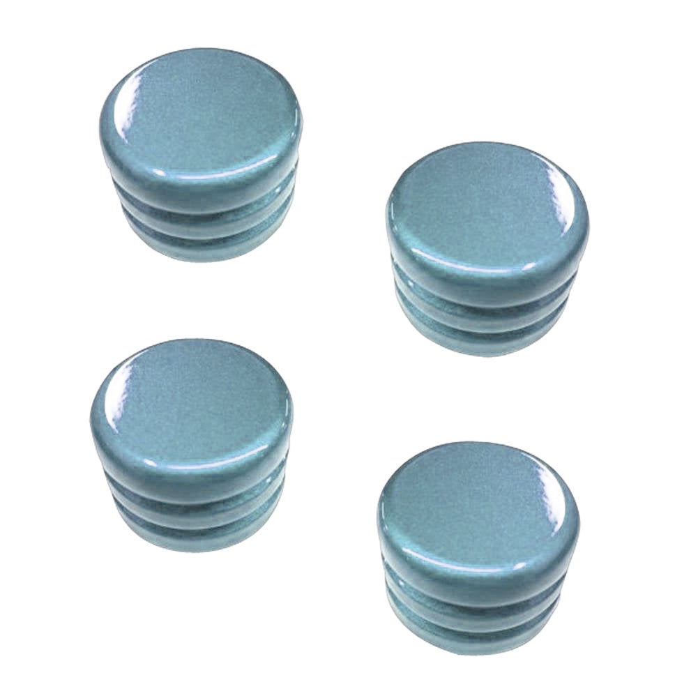 Corvette Radio Knobs - Custom Painted Carlisle Blue for cars with-out Navigation : 2008-2013 C6