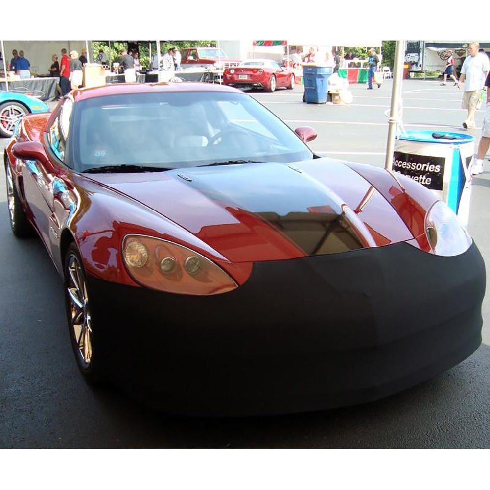 Corvette Front Bumper Mask - Stretch Nylon : 2005-2013 C6 Z06, Grand Sport, ZR1 (Black)
