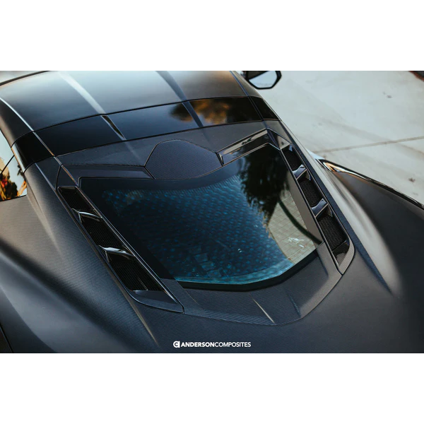 C8 Corvette Rear Decklid Housing Panel Carbon Fiber