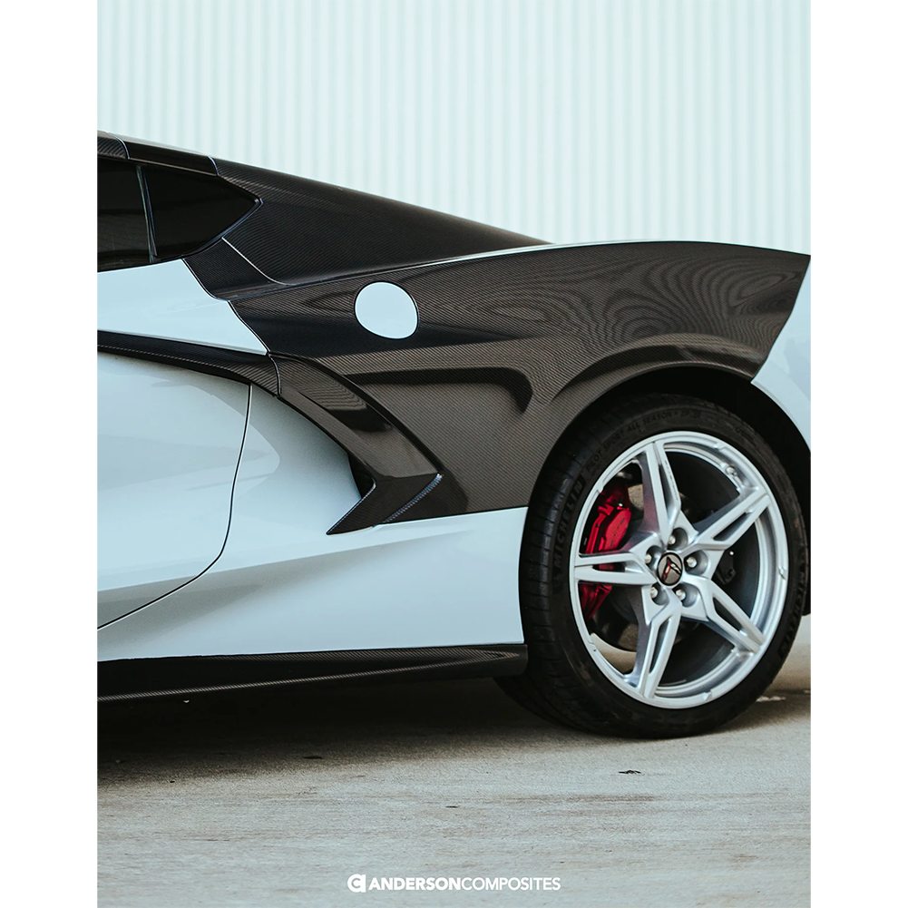 C8 Corvette Rear Fenders Carbon Fiber
