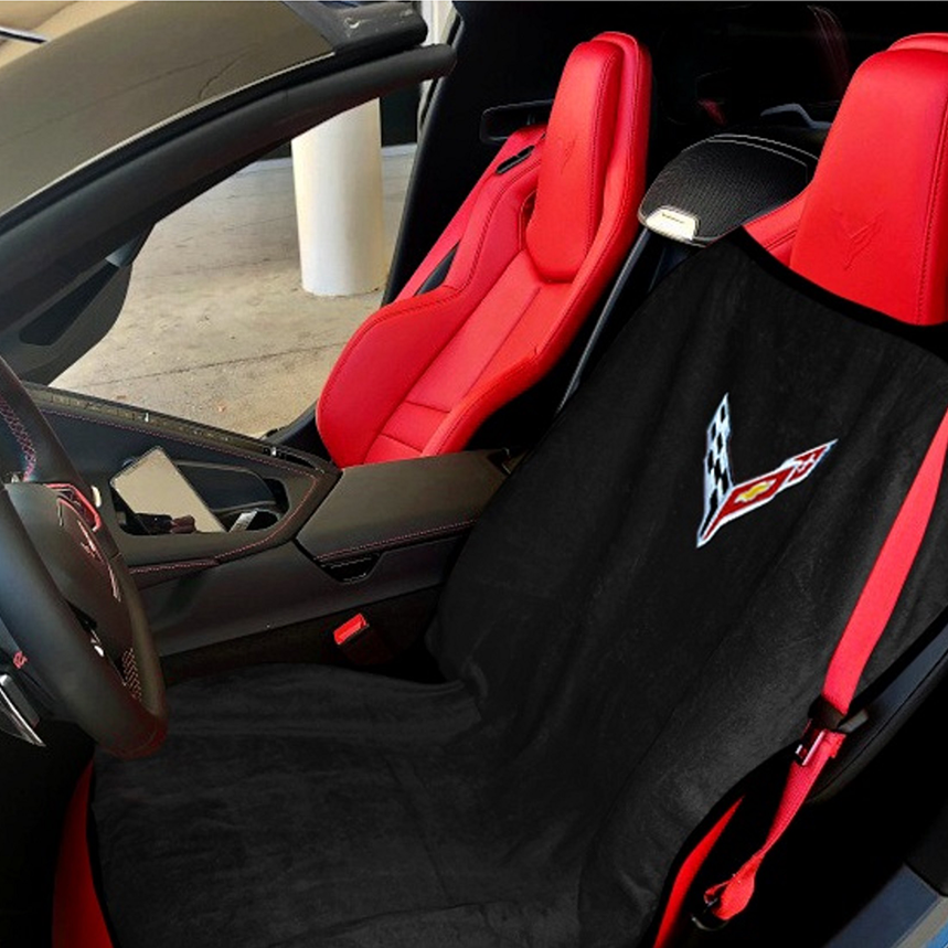 C8 Corvette Seat Armour Seat Cover/Seat Towels - Black : Stingray, Z51
