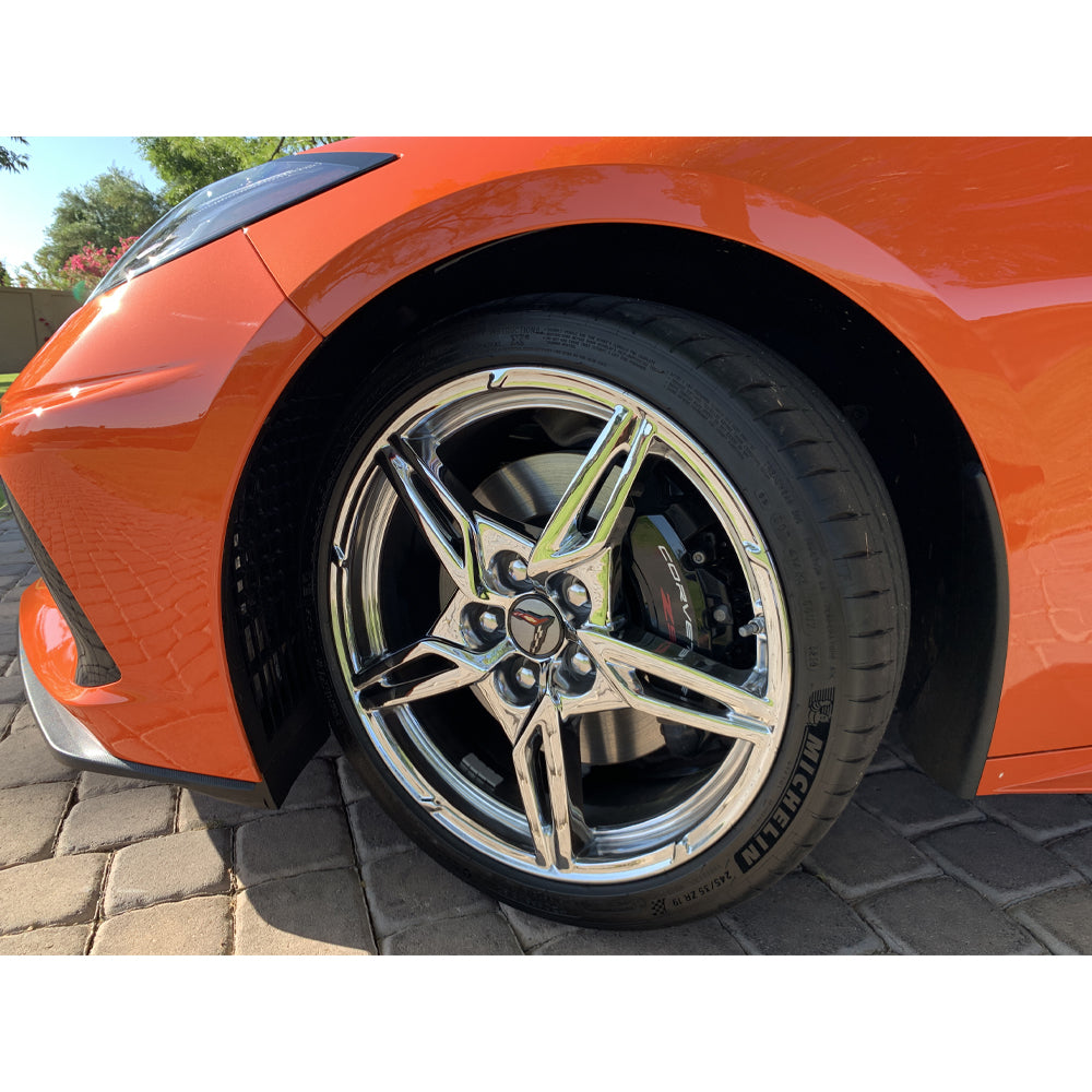 Next Generation Corvette Stingray 5-Open Spoke GM Wheel Exchange - Chrome : C8 2020+
