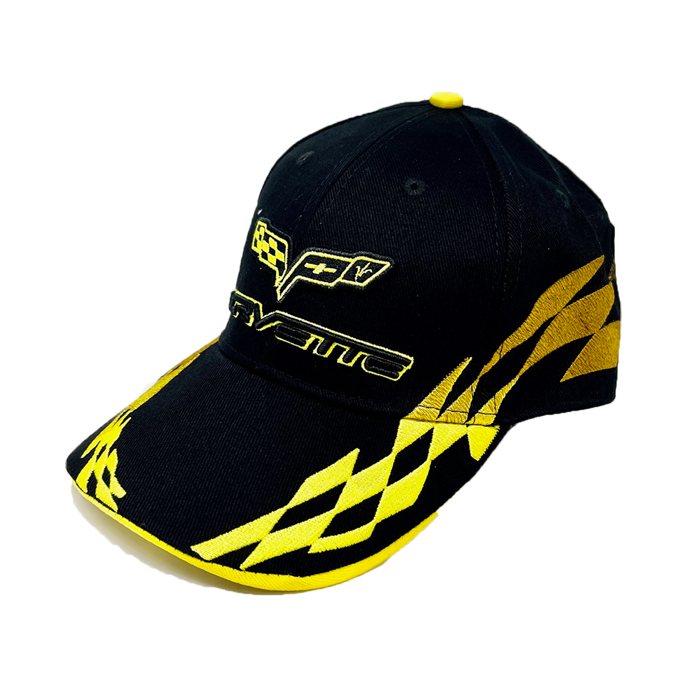 C6 Corvette - Embroidered Bad Vette Hat/Cap : Yellow