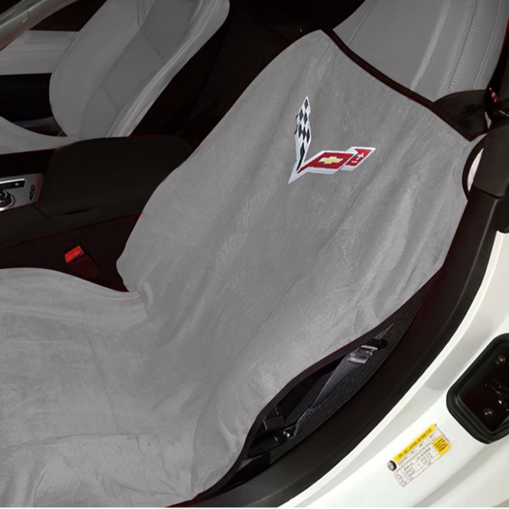 C8 Corvette Seat Armour Seat Cover/Seat Towels - Grey : Stingray, Z51