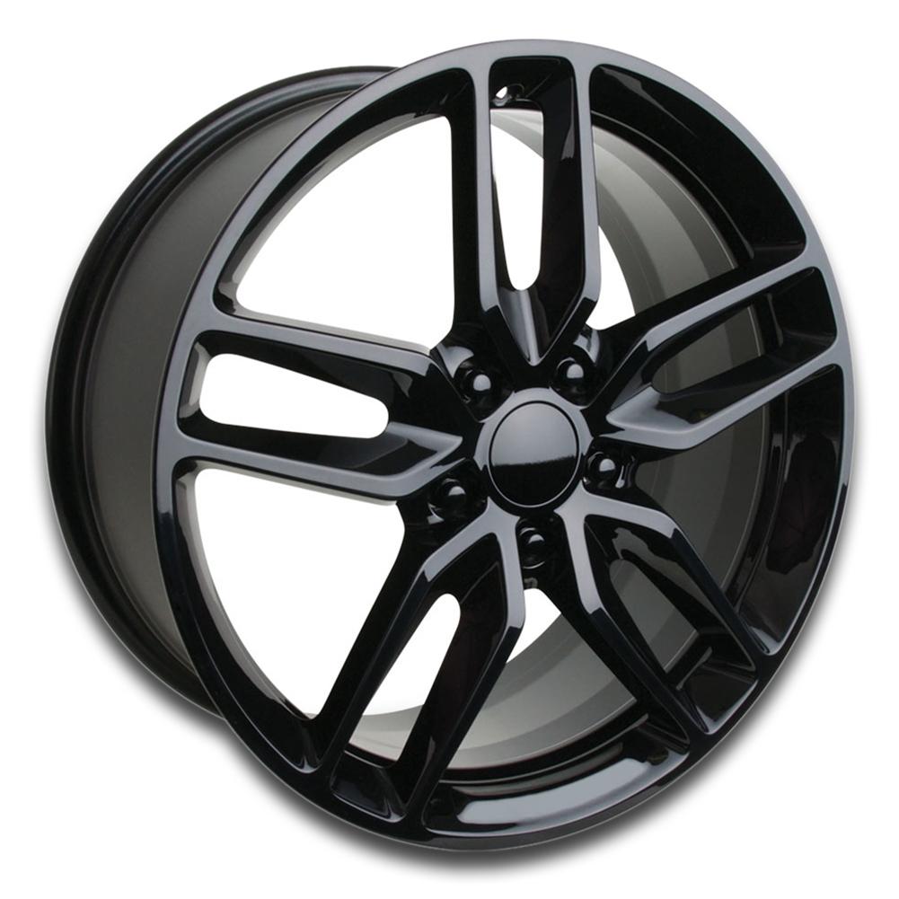 C7 Corvette Z51 Style Reproduction Wheels : Gloss Black