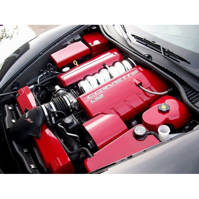 Corvette C6 Complete Engine Cover Kit - Custom Painted Magnetic Red : 2005-2007 C6
