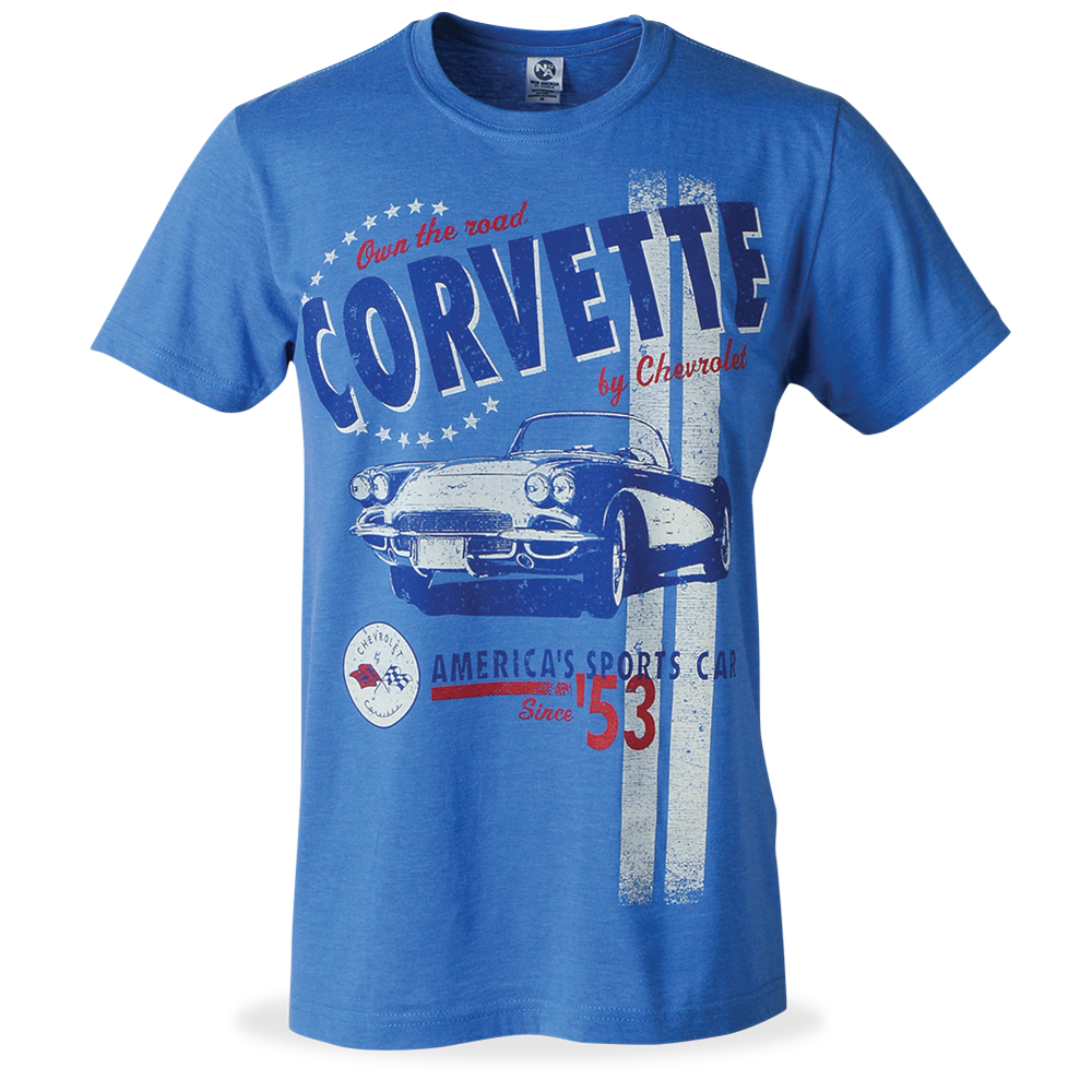 Corvette America's Sports Car - T-Shirt : Heather Royal