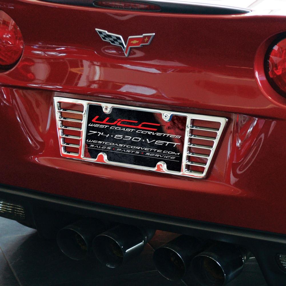 Corvette Billet License Plate Frame : C6 2005 - 2013
