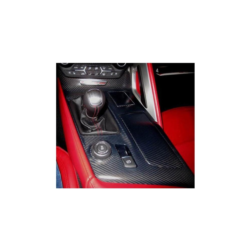 Corvette - Center Console 3 pc. - Carbon Fiber : C7 Stingray, Z51, Z06