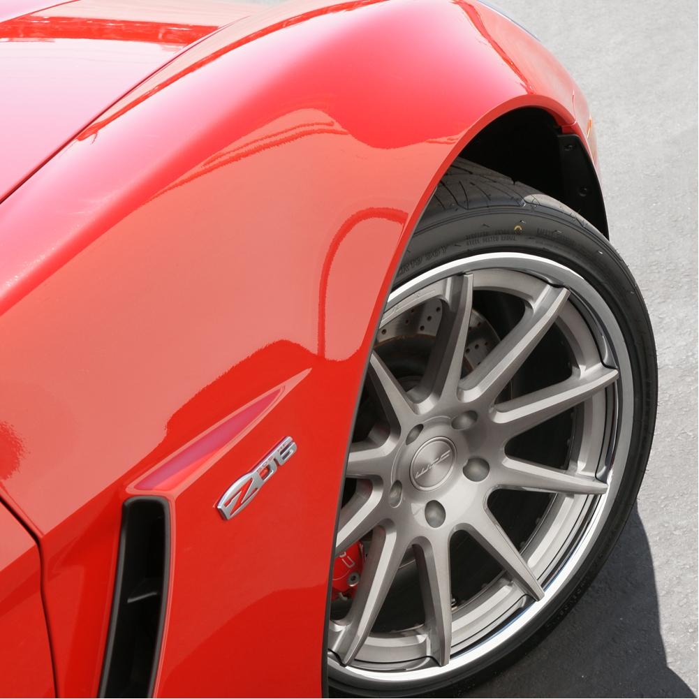 Corvette Custom Wheels - WCC 633 3 Pc. Forged Series : Smoke Face with Chrome Lip