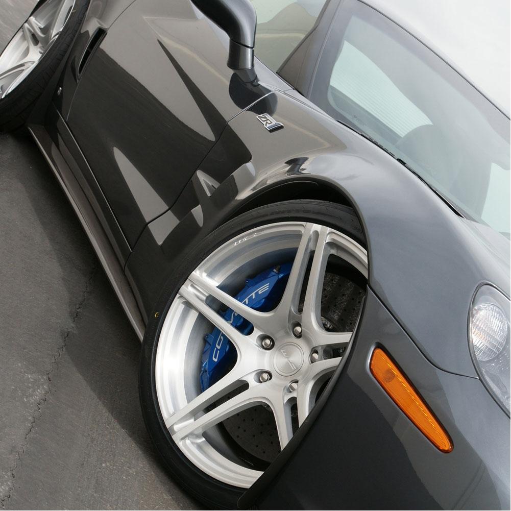Corvette Custom Wheels - WCC 736 Monobloc Forged Series : Silver Brushed