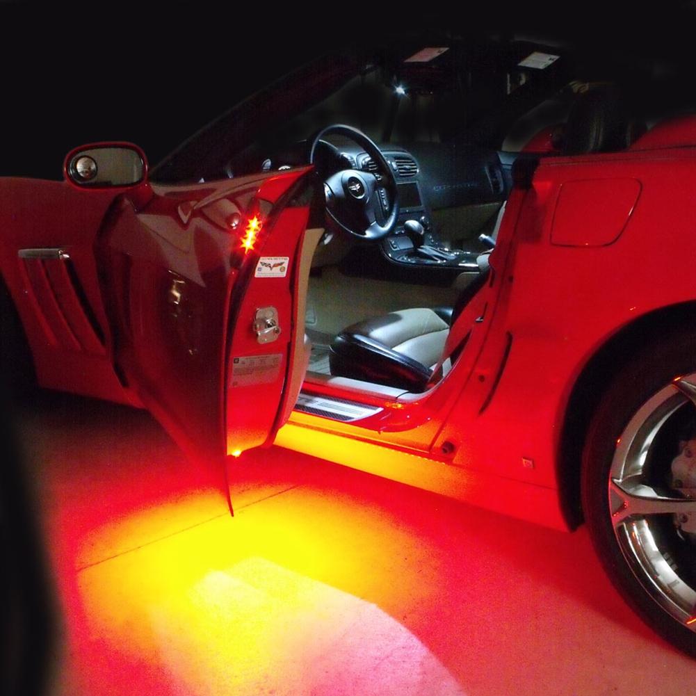 Corvette Door Handle and Puddle LED Light Combo : 2005-2013 C6, Z06, ZR1, Grand Sport