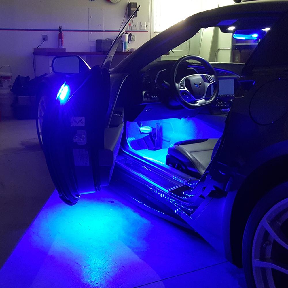 Corvette Door Handle/Under Door Puddle LED Lighting Kit : C7 Stingray, Z51, Z06, Grand Sport, ZR1