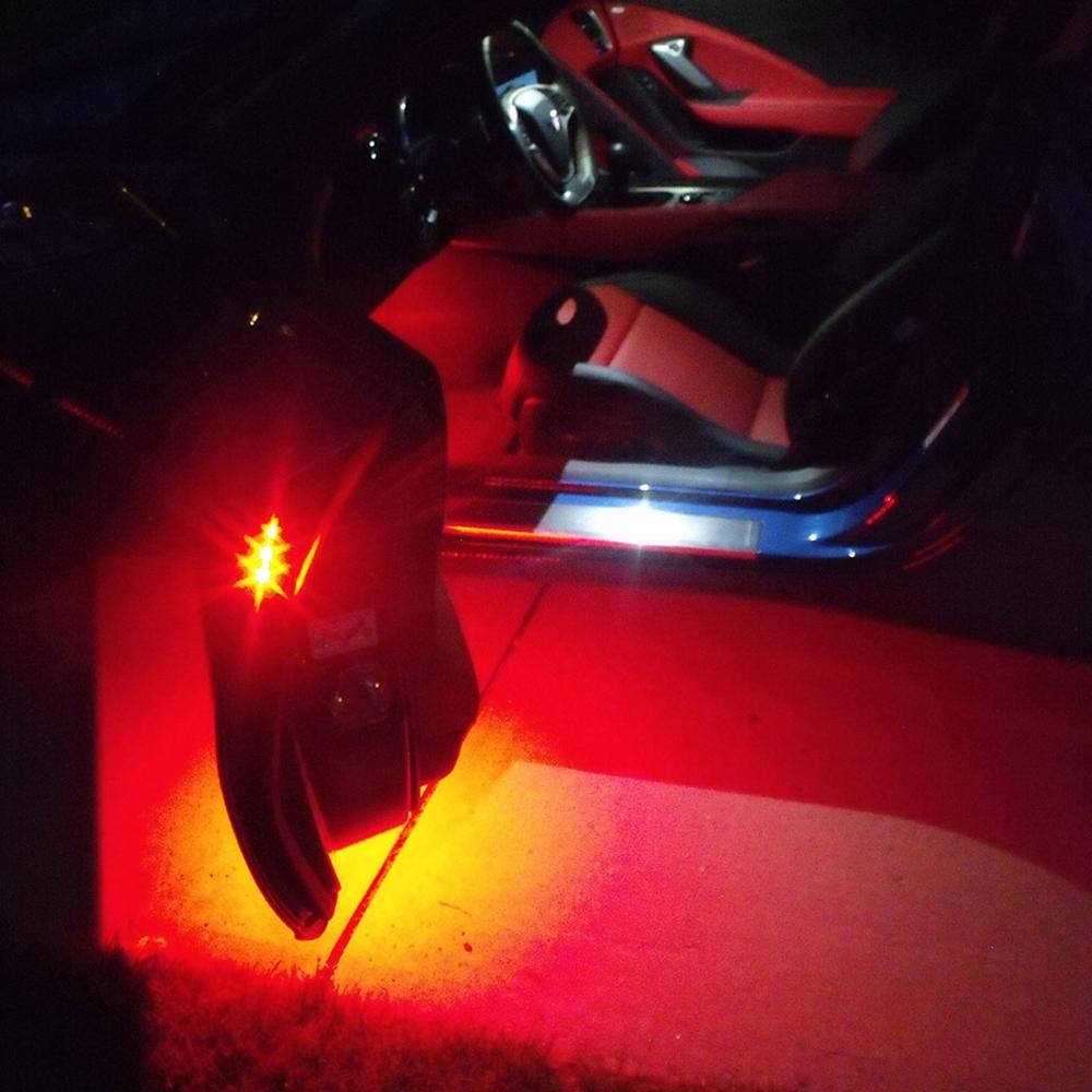 Corvette Door Handle/Under Door Puddle LED Lighting Kit - Bright : C7 Stingray, Z51, Z06, Grand Sport, ZR1