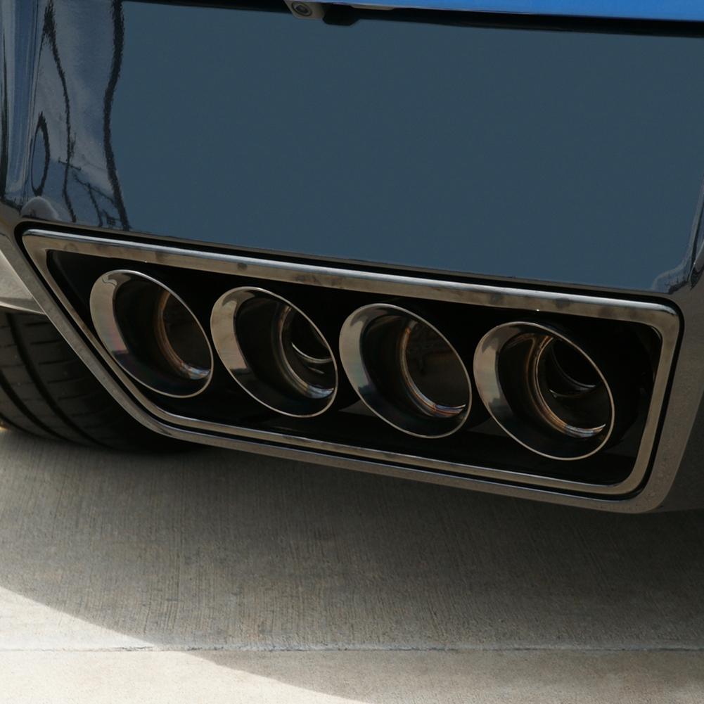 Corvette Exhaust - CORSA SPORT Valve-Back Performance Exhaust System - Quad 4.50" Black Round Tips : C7 Stingray, Z51