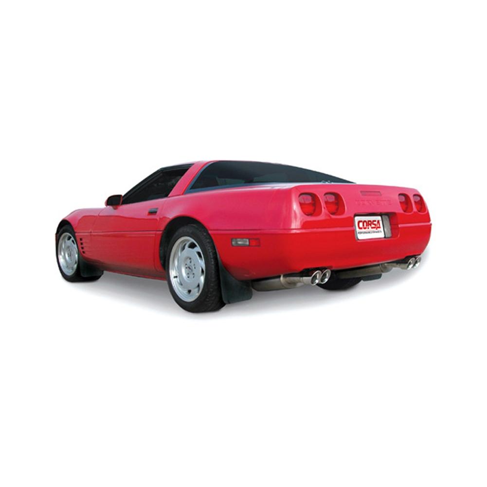 Corvette Exhaust System - Corsa Dual Exhaust w/ Twin Pro-Series 3.5" Tips : 1990-95 ZR1