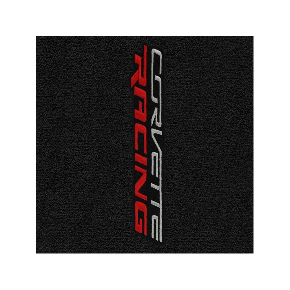 Corvette Floor Mats with Sideways Corvette Racing Script Logo - Lloyds Mats : C7 Stingray, Z51, Z06, Grand Sport