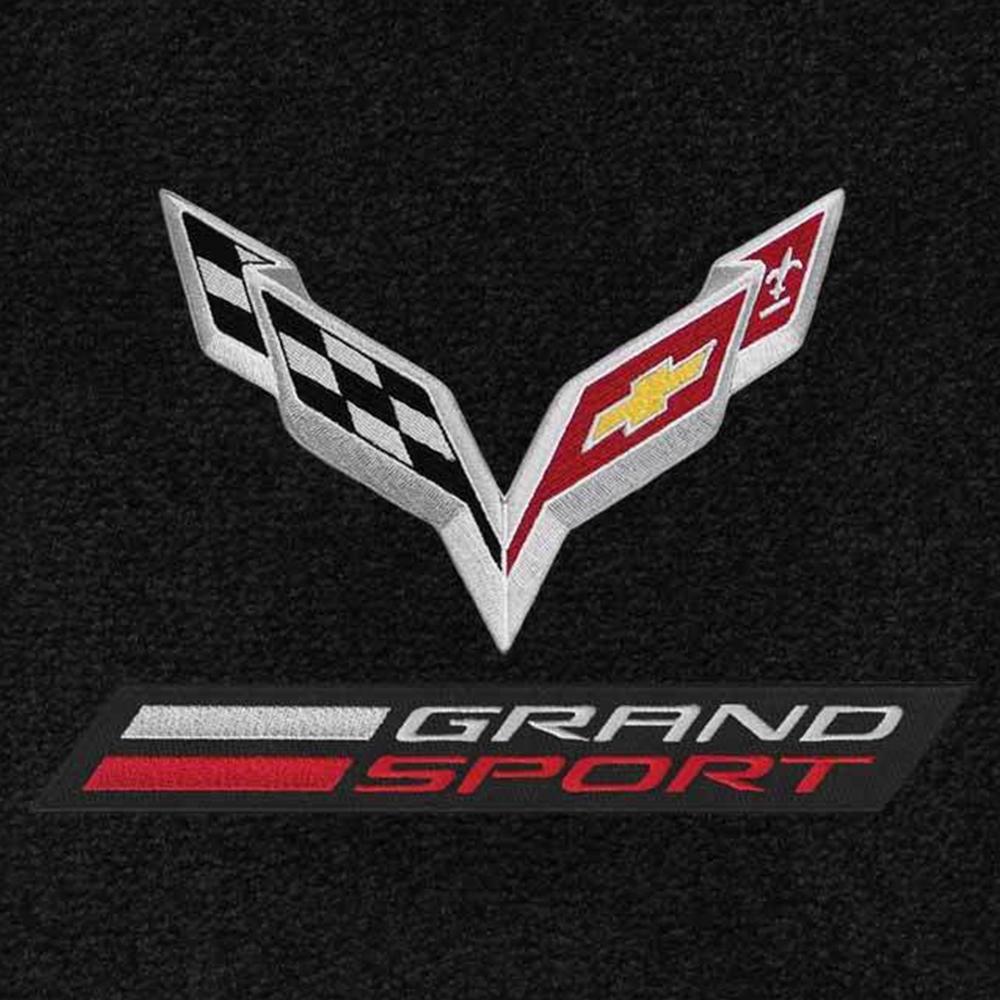 Corvette Grand Sport w/ Crossed Flags Floor Mats - Lloyds Mats : C7 Grand Sport