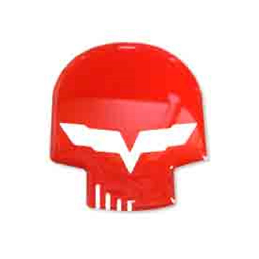 Corvette Jake Skull Domed Emblem Decal 1