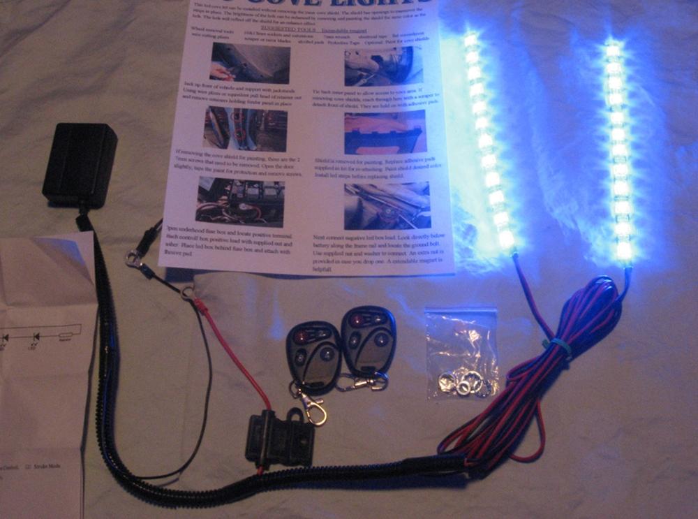 Corvette Side Cove LED Lighting Kit with (4) Function Remote : 1997-2004 C5 & Z06