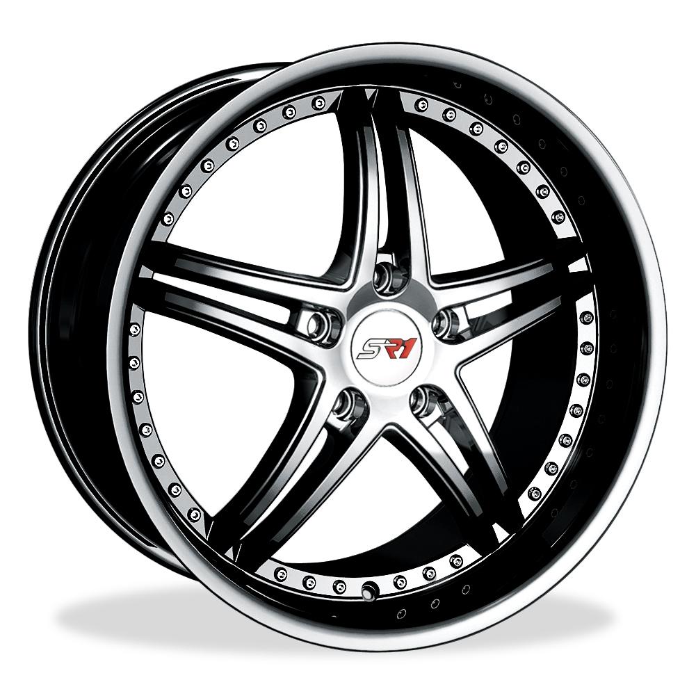 Corvette SR1 Performance Wheels - BULLET Series : Black Chrome
