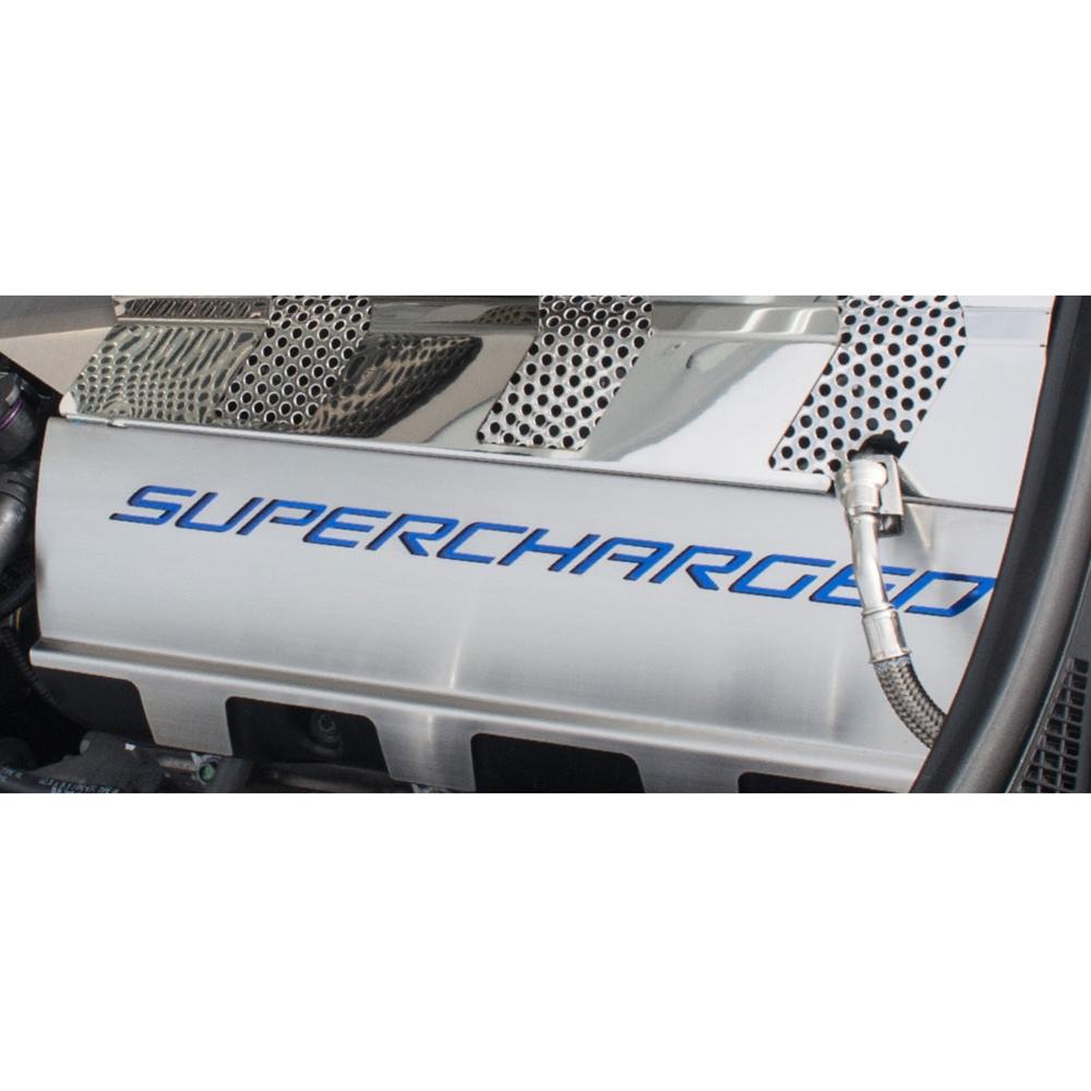 Corvette Supercharged Fuel Rail Covers -Stainless Steel : C7 Z06