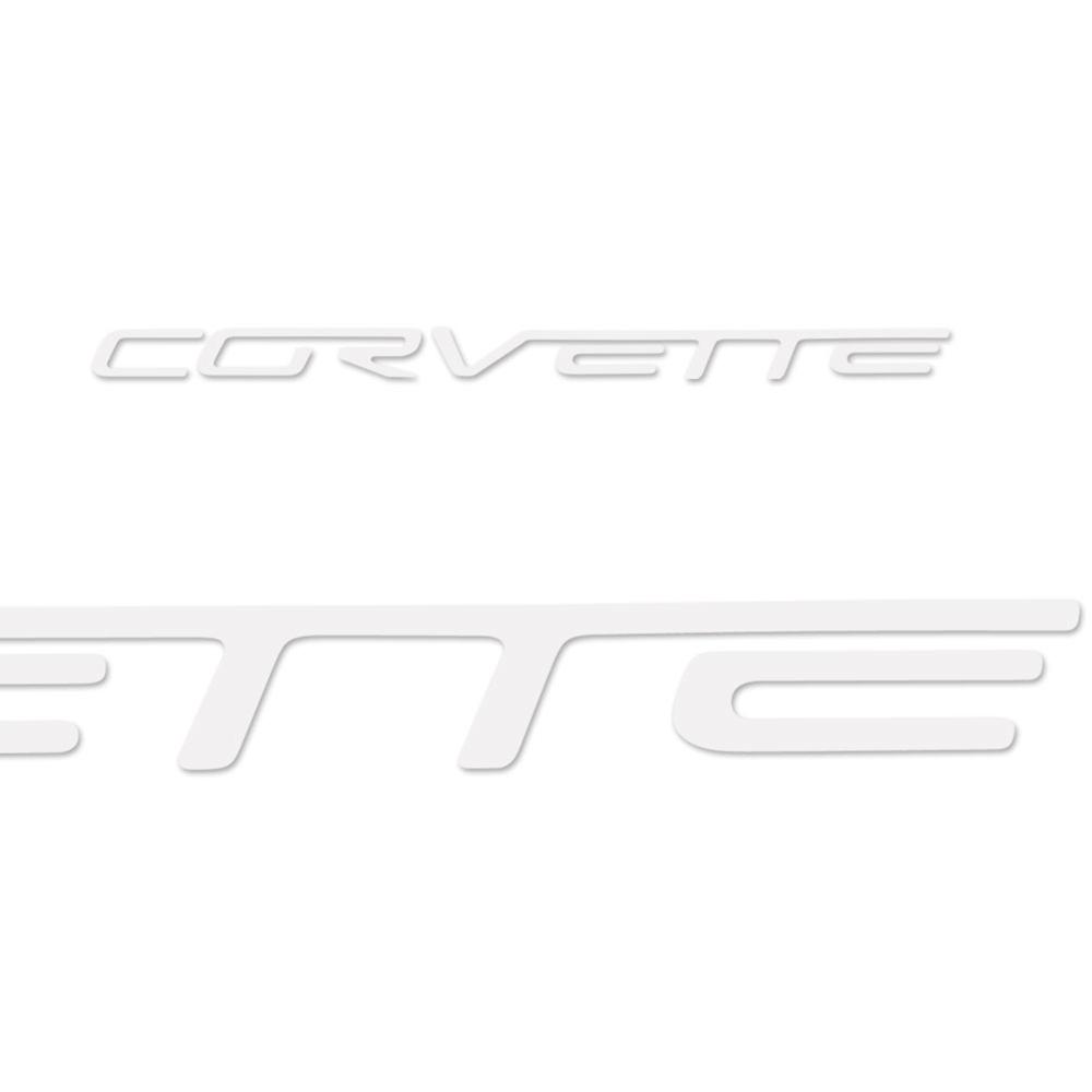 Corvette Vinyl Rear Bumper Letter Decals : 2005-2013 C6, Z06, ZR1, Grand Sport