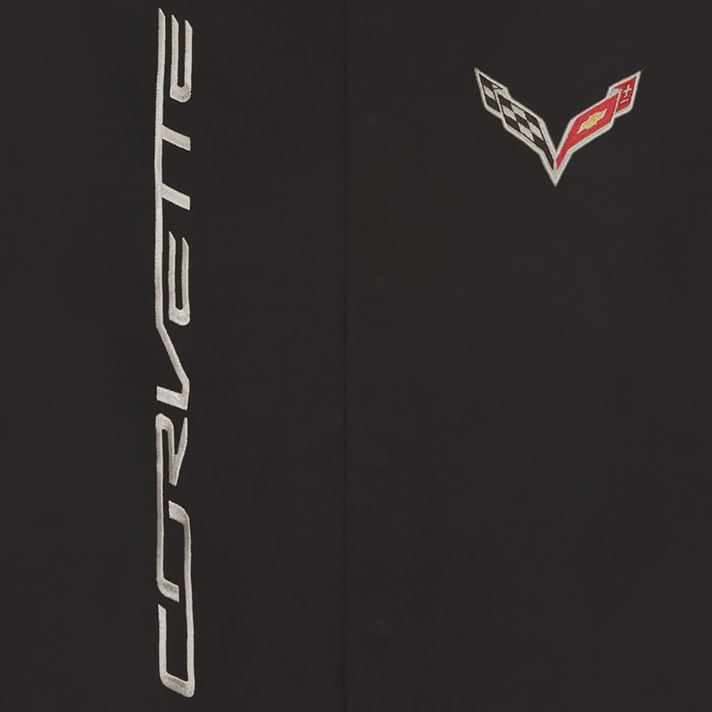 Corvette Embroidered Classic Twill Jacket - Black : C7