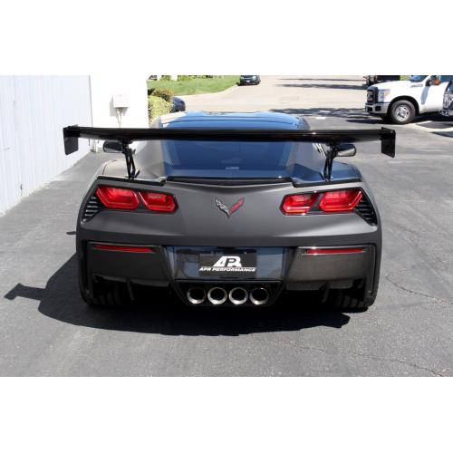 Corvette GTC-500 74" Adjustable Wing - Carbon Fiber : C7 Stingray, Z51, Z06, Grand Sport