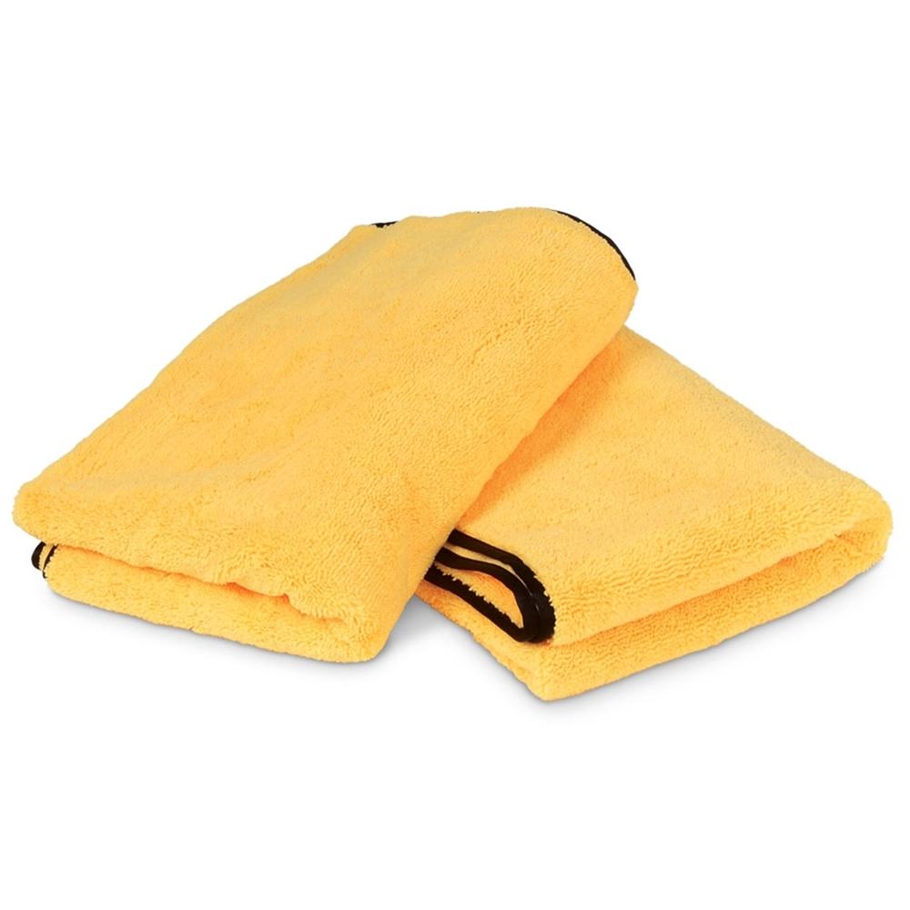 Liquid X Professional Grade Premium Microfiber Towel : Gold w/ Black Silk Edges 25