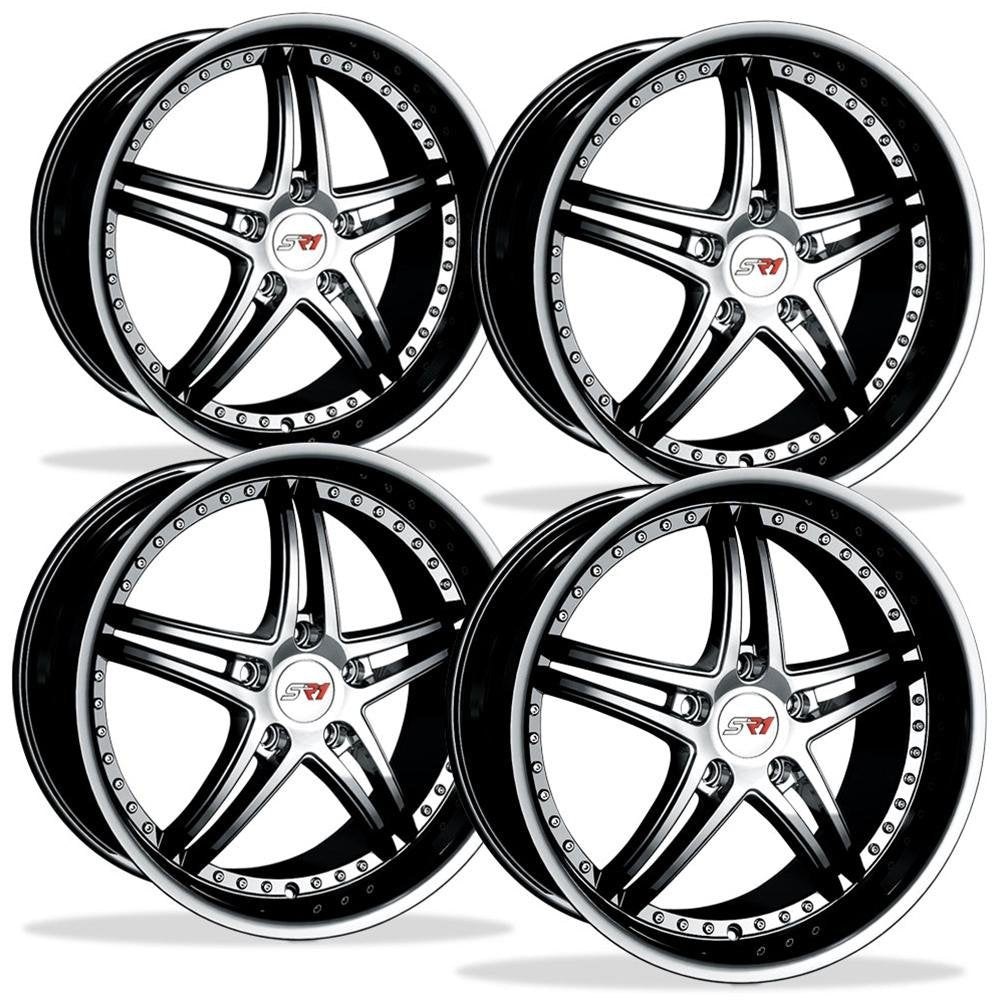Corvette SR1 Performance Wheels - BULLET Series (Set) : Black Chrome