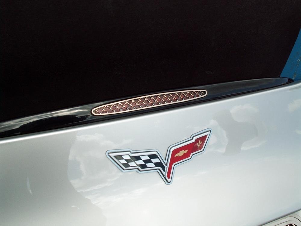 Corvette C6 Emblem Trim Ring Polished 2 Pc. Set : 2005-2013 C6,Z06,ZR1, Grand Sport