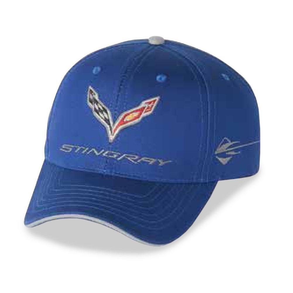 C7 Corvette Stingray Car Color Matching Hat/Cap - Embroidered : Laguna Blue
