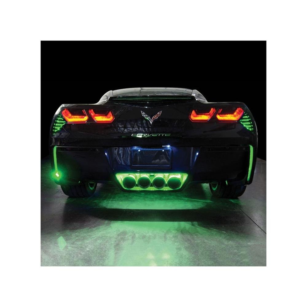Corvette Rear Fascia/Exhaust LED Lighting Kit - RGB Bluetooth : C7 Stingray, Z51, Z06, Grand Sport, ZR1