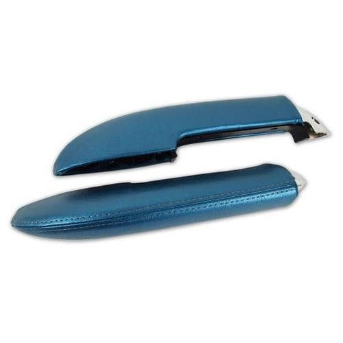 Corvette Armrests. With Chrome End Turquoise: 1959-1960