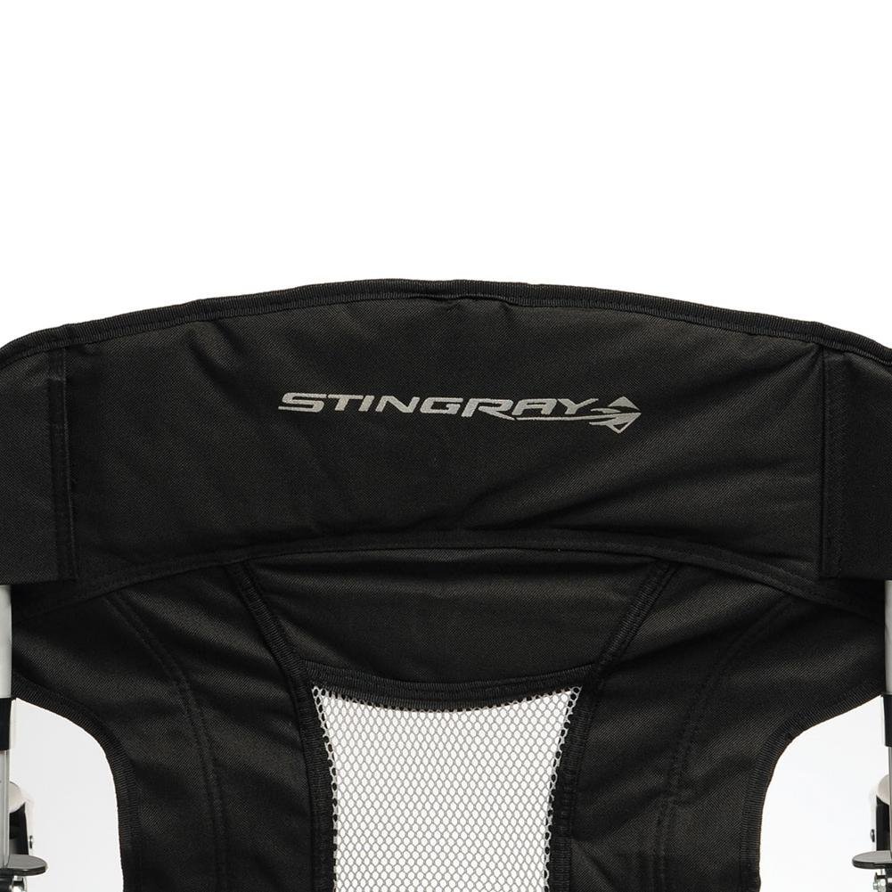 Corvette Travel Chair with C7 Stingray Logo Black/Grey