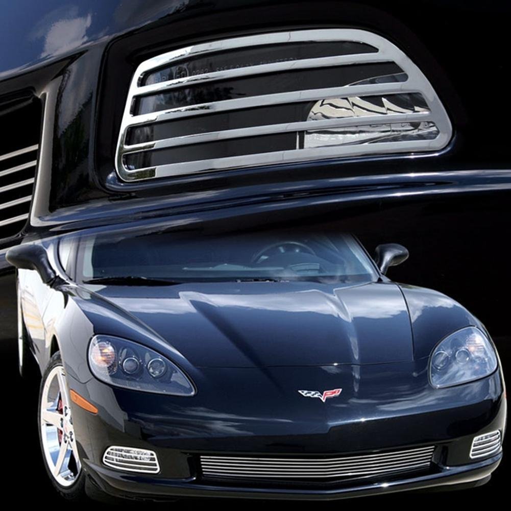 Corvette Turn Signal Bezels 2 Pc. Billet Chrome : 2005-2013 C6 only