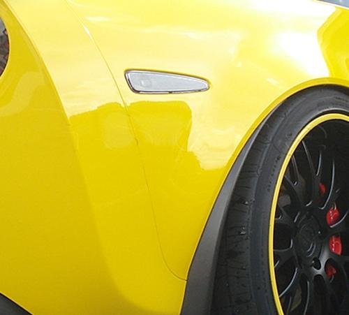 Corvette Side Marker Light 2 Pc. (Set) - Rear Clear : 2005-2013 C6, Z06, ZR1, Grand Sport