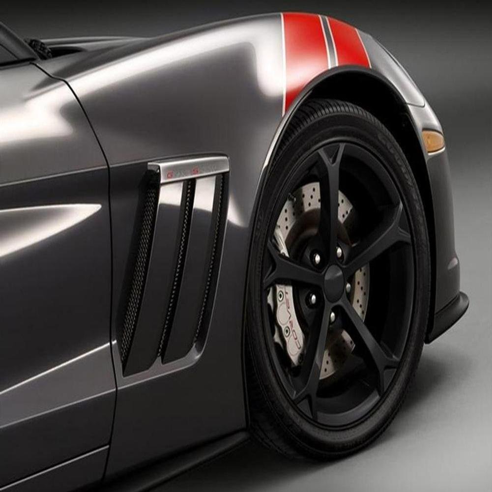 2010 C6 Grand Sport Corvette GM Wheel Exchange (Set) : Flat Black Powder Coat 18x9.5/19x12