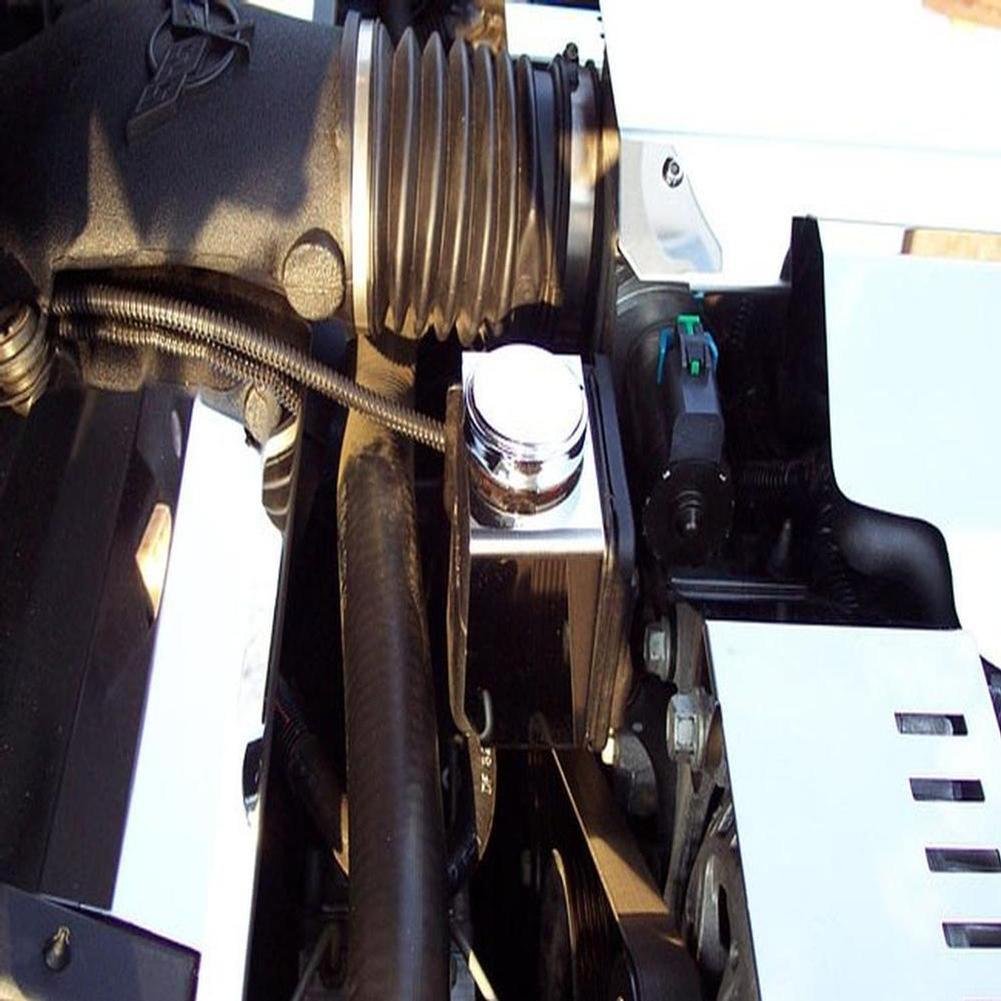 Corvette Power Steering Reservoir Cover - Chrome : 1997-2013 C5 & C6