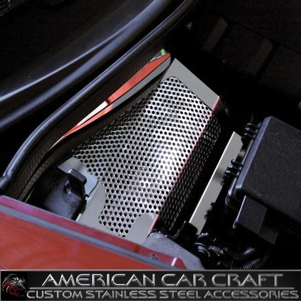 Corvette Battery Cover - Perforated Stainless Steel : 2008-2013 C6,Z06,Grand Sport