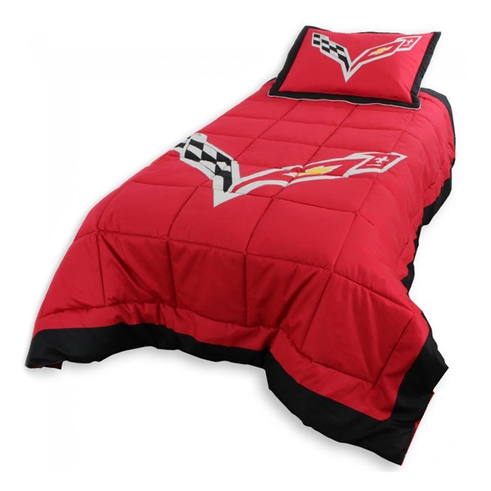 Corvette Reversible Twin Comforter/Pillow Sham Set : C7
